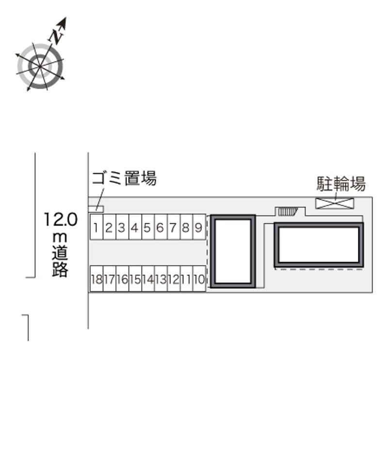 レオパレス沖野 駐車場
