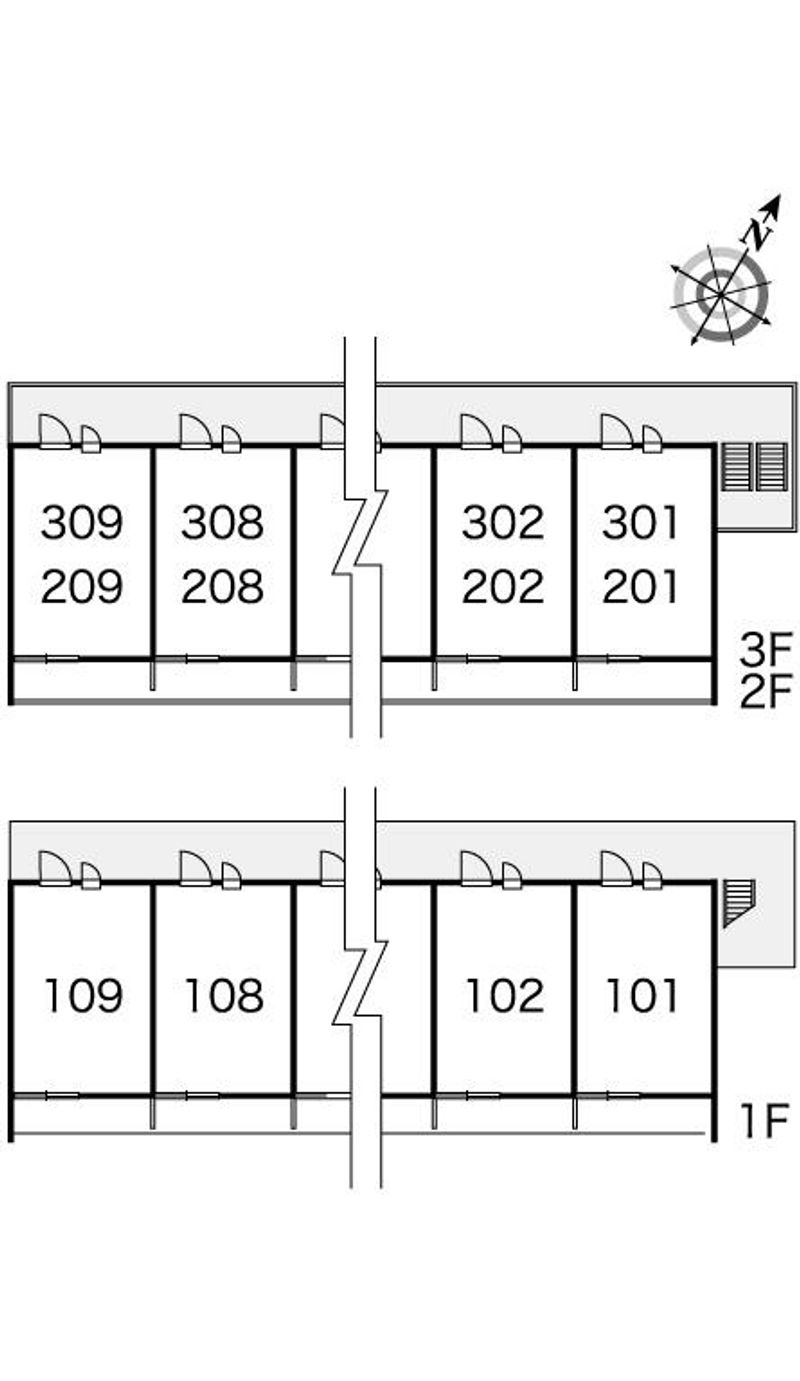 レオパレスＳ　Ｋ 間取配置図