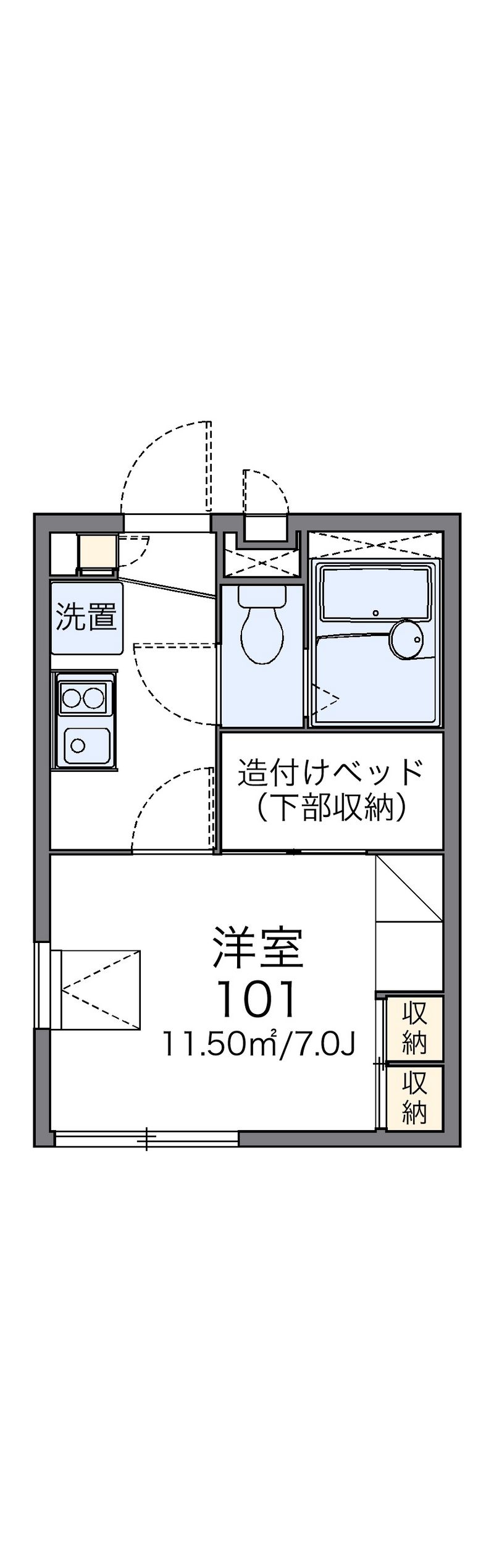 レオパレスＤｒｅａｍ　Ｓａｉｌ 間取図