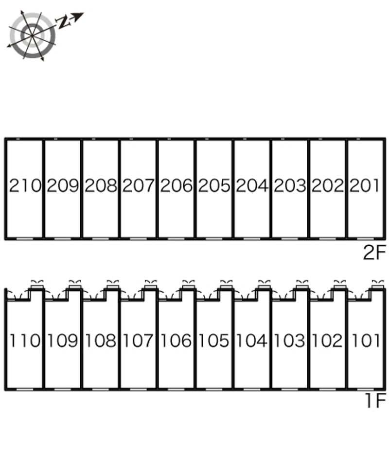 レオネクスト靜Ⅱ 間取配置図