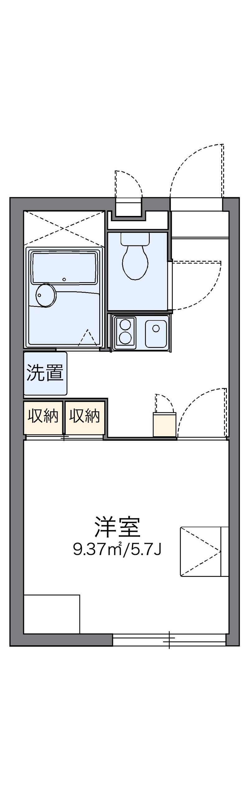 レオパレスカラマス 間取図