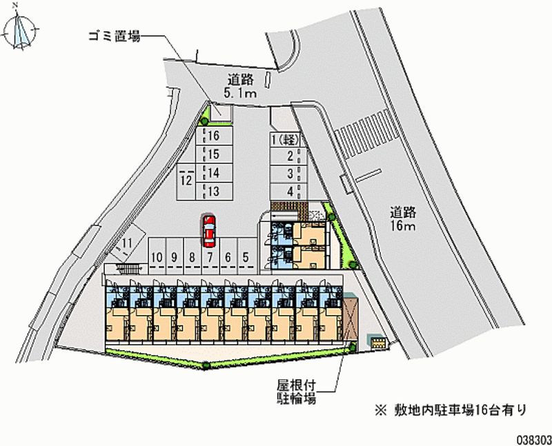 レオパレスガーデン　ヴィラ 月極駐車場