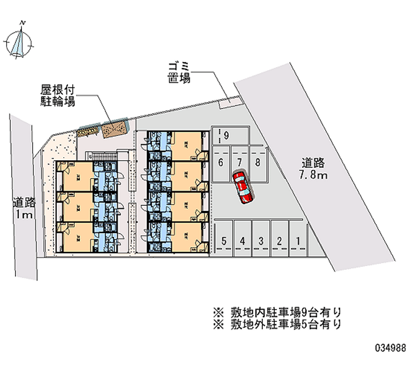 34988月租停車場