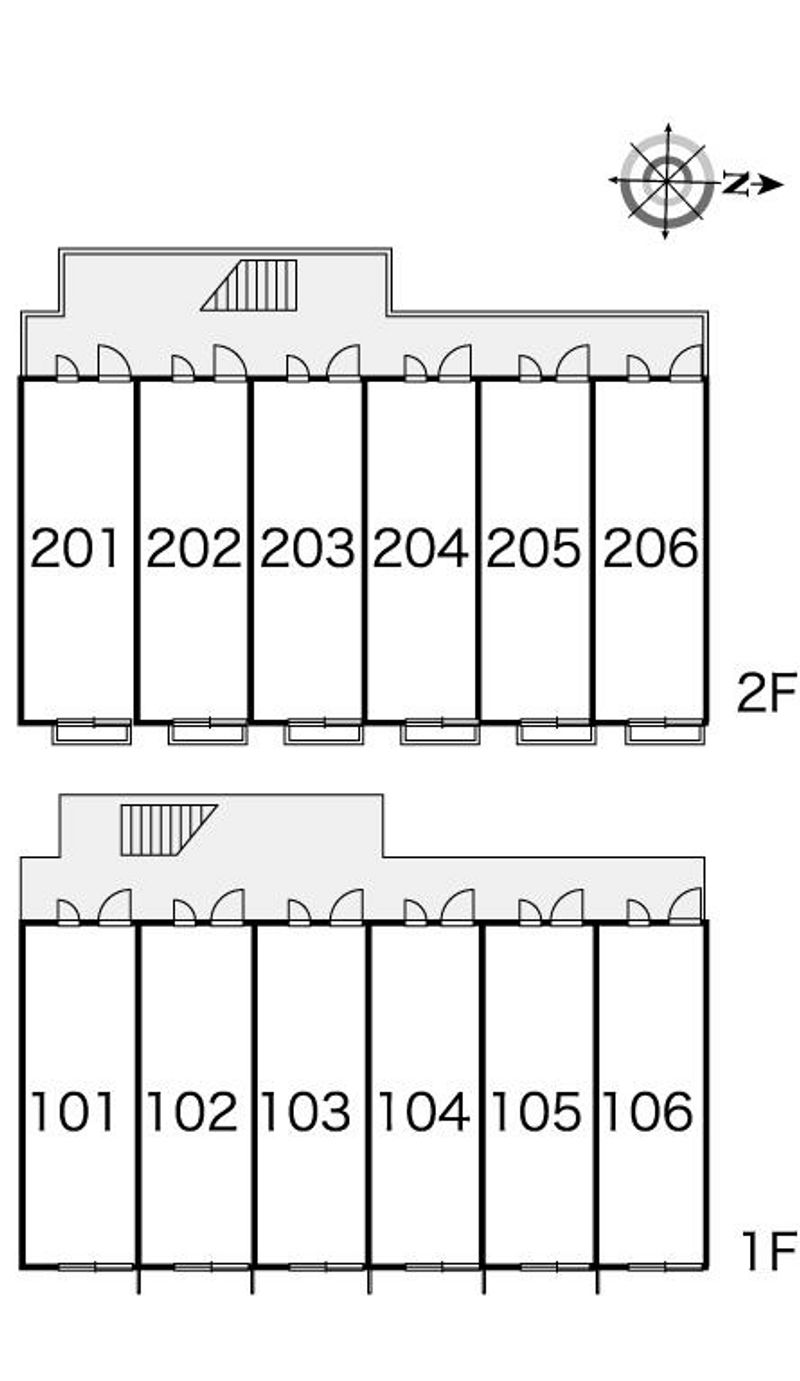 レオパレスＪＵＮＥ 間取配置図