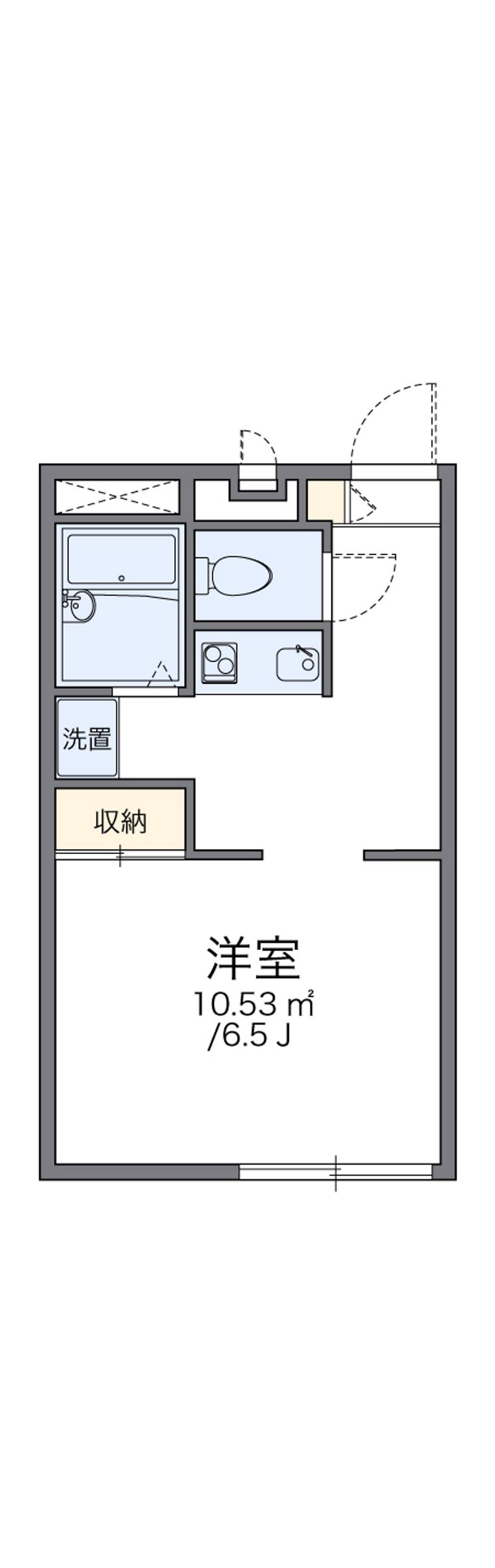 レオパレス長府東 間取図