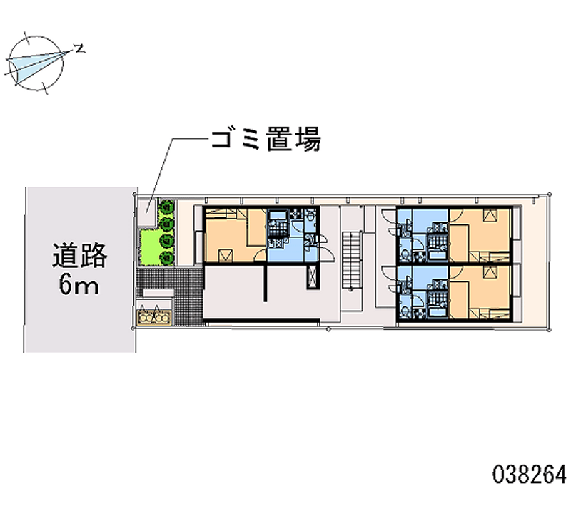 レオパレスメゾン　モンポルト 区画図