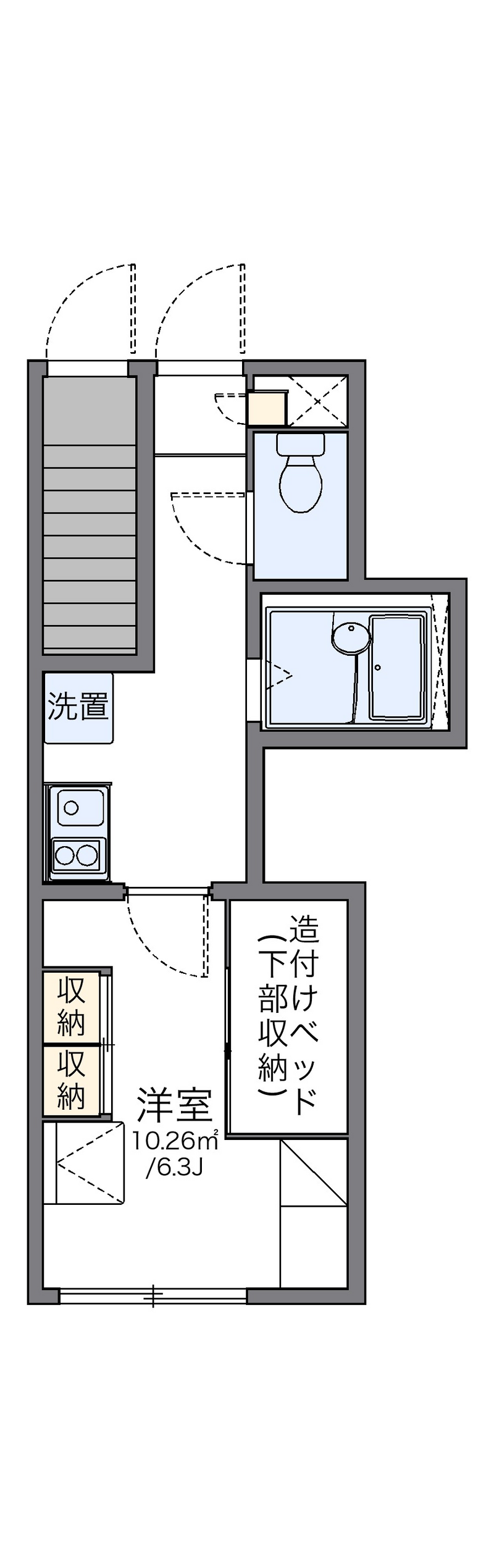 レオパレスエスタⅢ 間取図