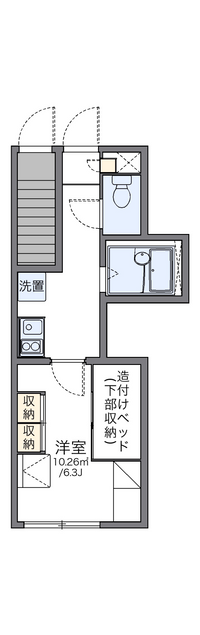 レオパレスエスタⅢ 間取り図