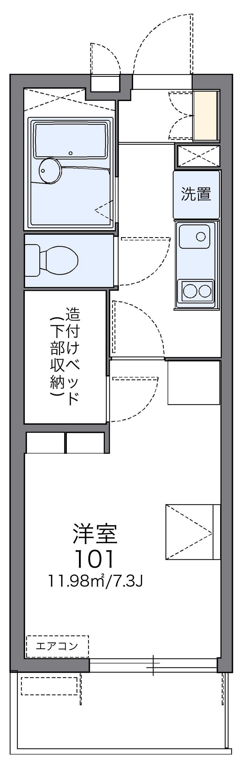 レオパレスさくらⅡ 間取図