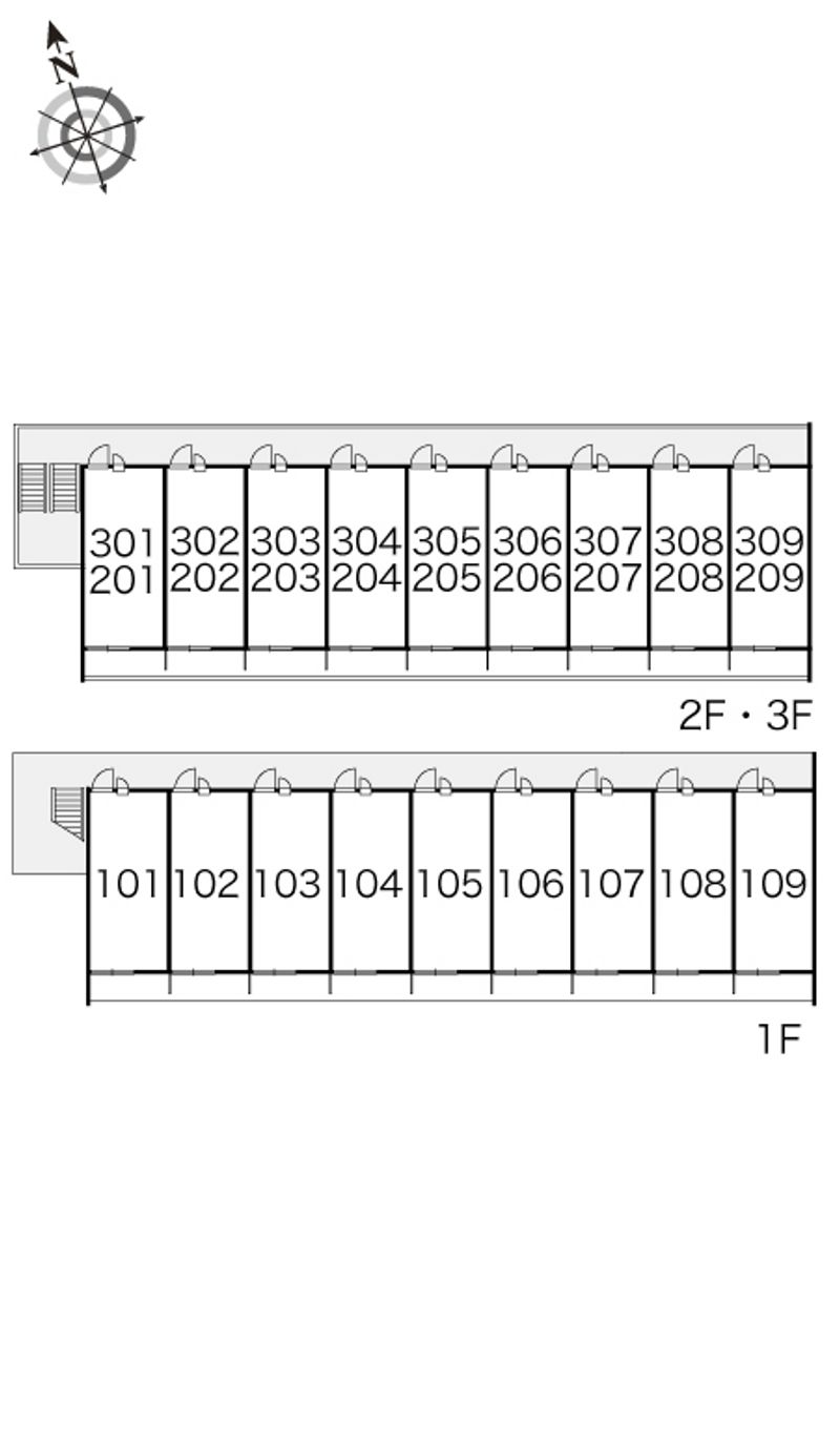 レオパレスＴコート 間取配置図