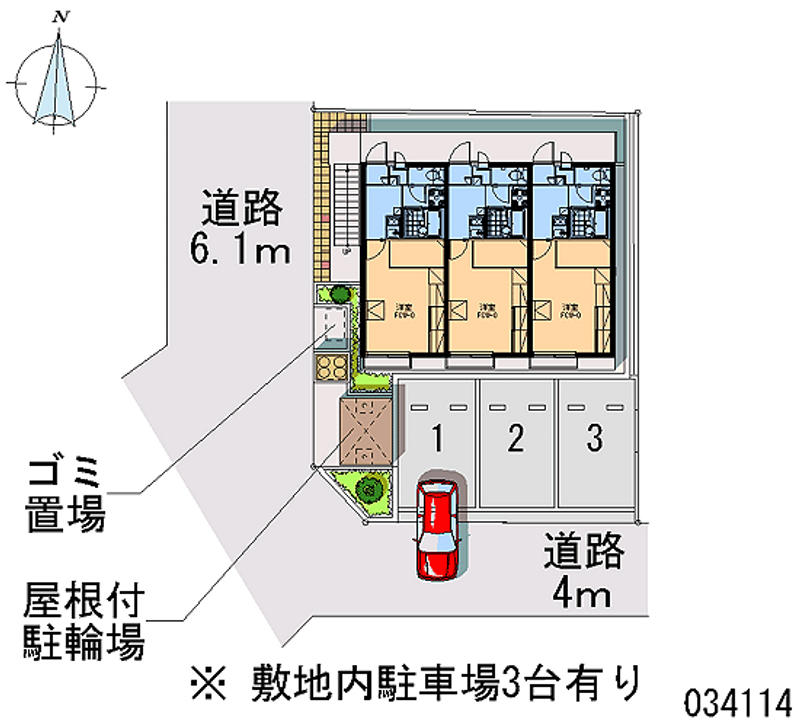 レオパレスさざなみ 月極駐車場