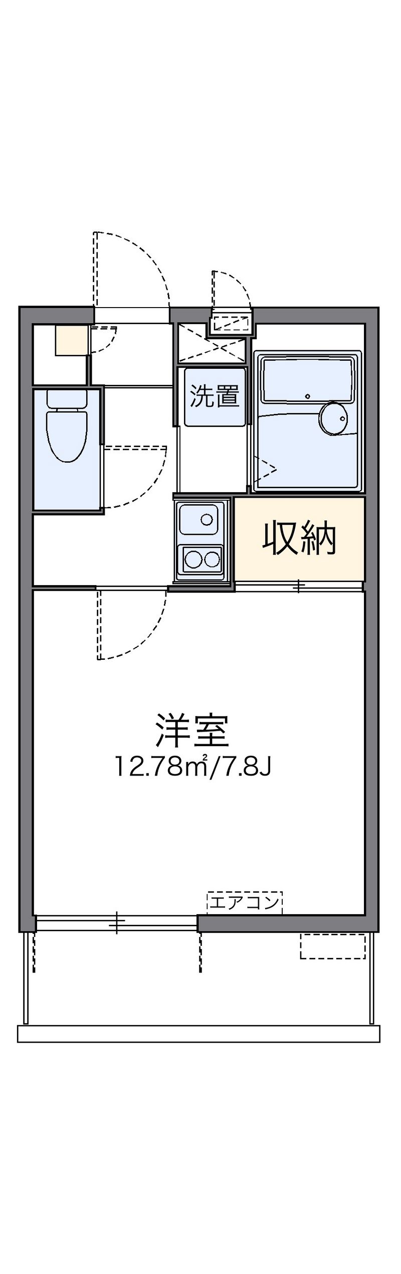 レオパレスマリンスター 間取図