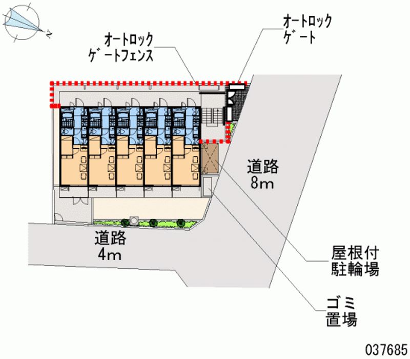 レオパレスイーストヒルズ 区画図