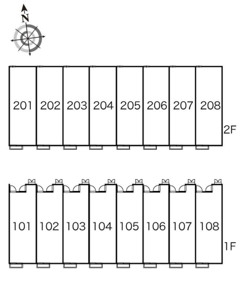 レオパレス藍 間取配置図