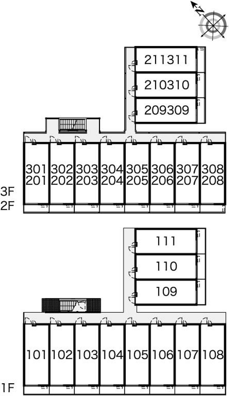 レオパレスＫ 間取り配置図