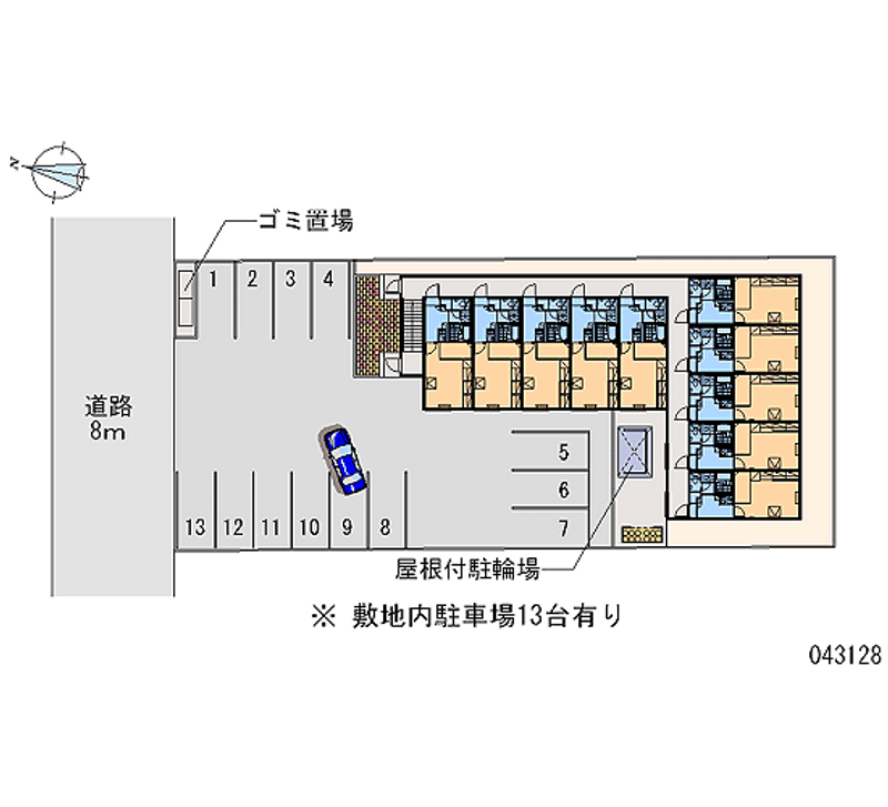 43128 Monthly parking lot