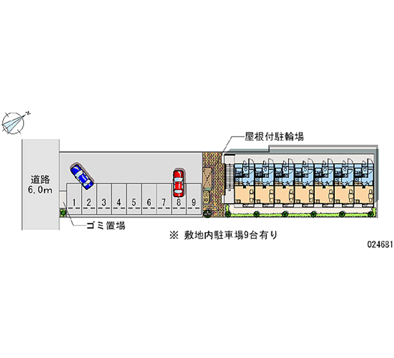 レオパレスベル　エキップⅡ 月極駐車場