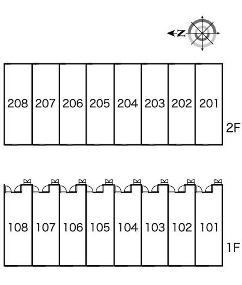 レオパレス大磯 間取り配置図