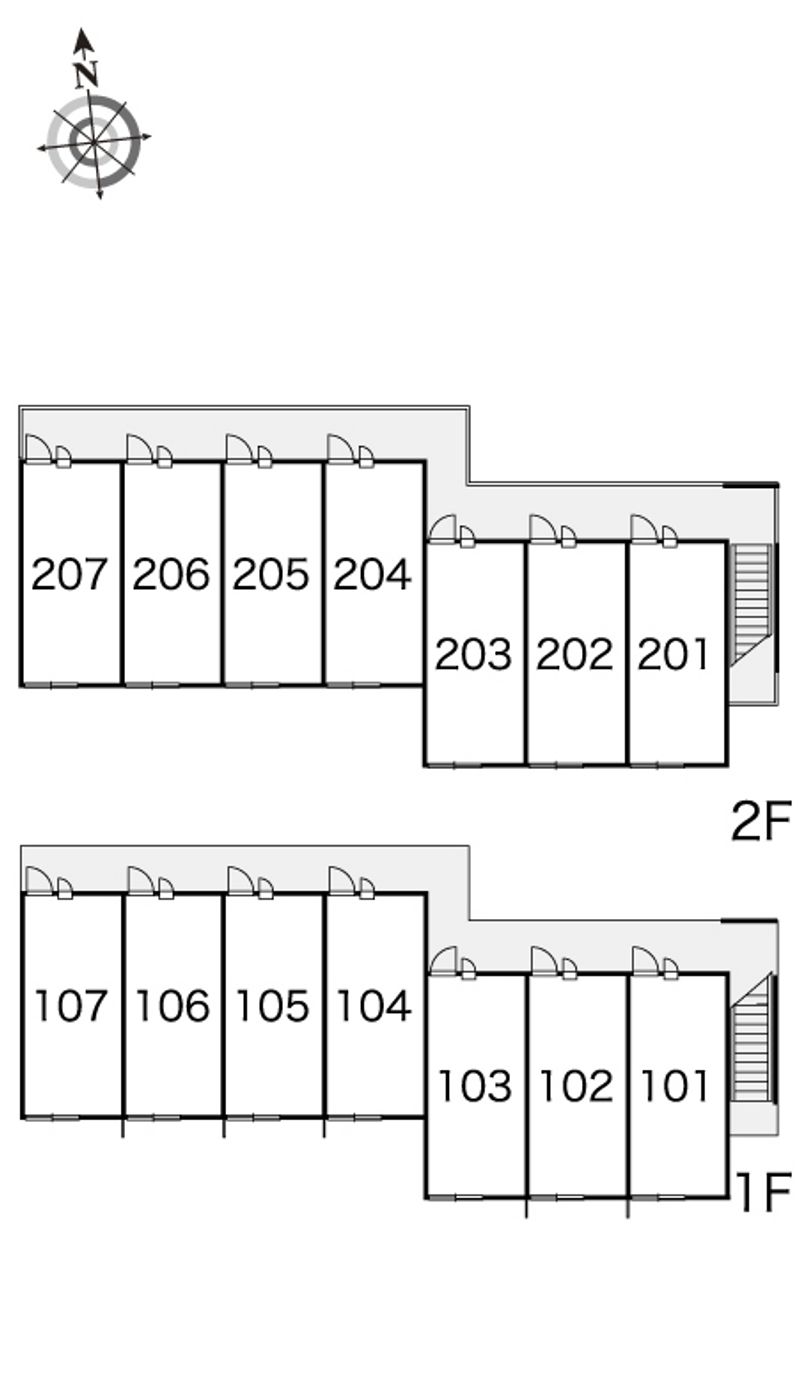 レオパレスＲ＆Ｊ 間取り配置図