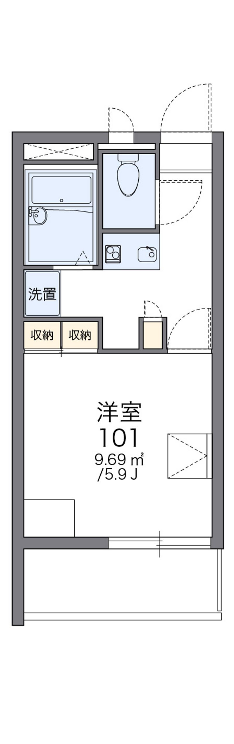 レオパレス天神ノ森 間取図