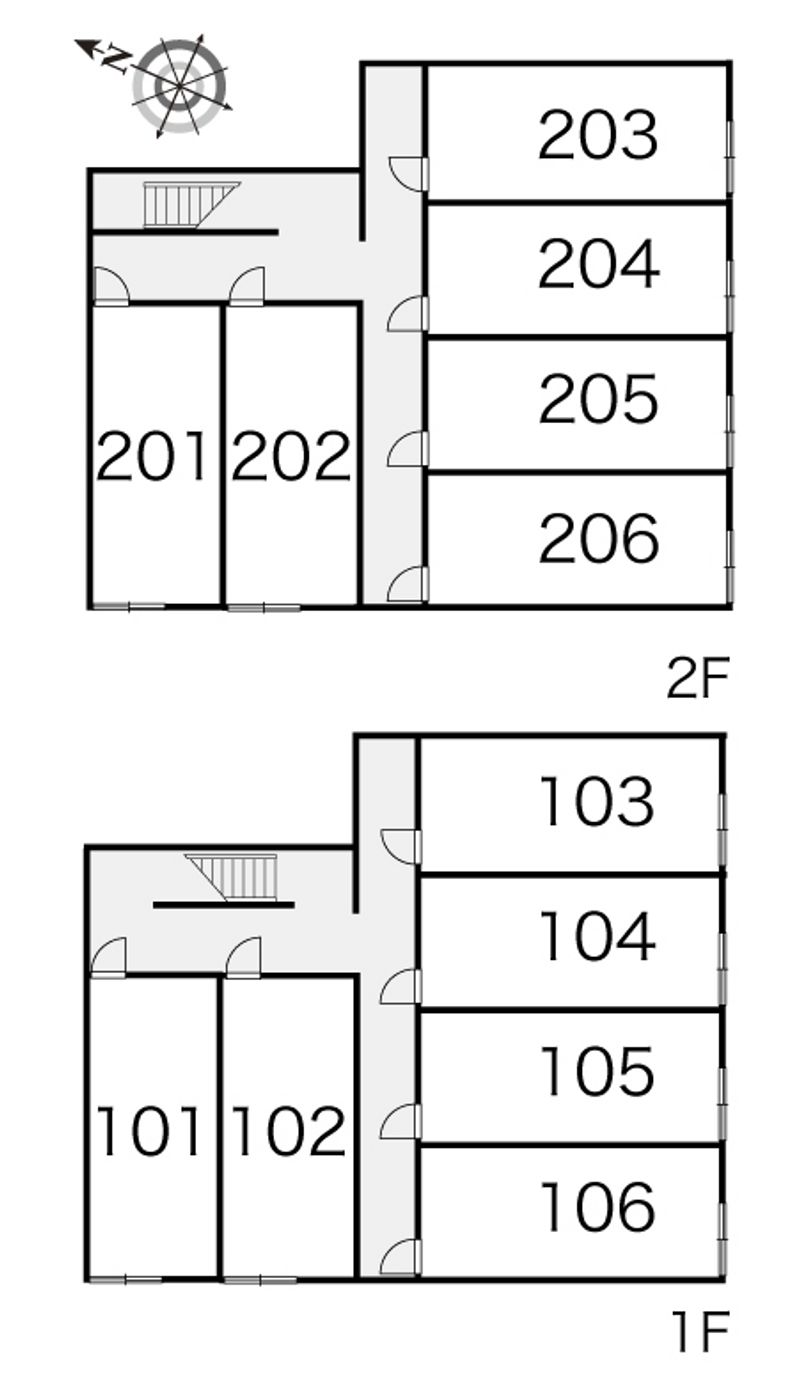 レオパレス北３２ 間取配置図