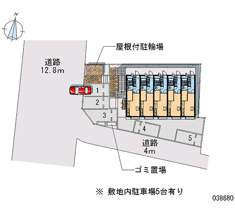 レオパレス富士見 区画図