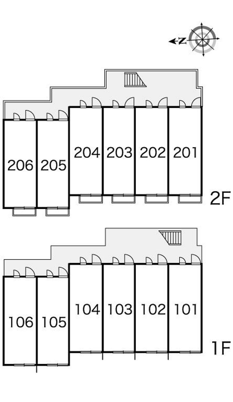 レオパレスサニーコート西村 間取配置図