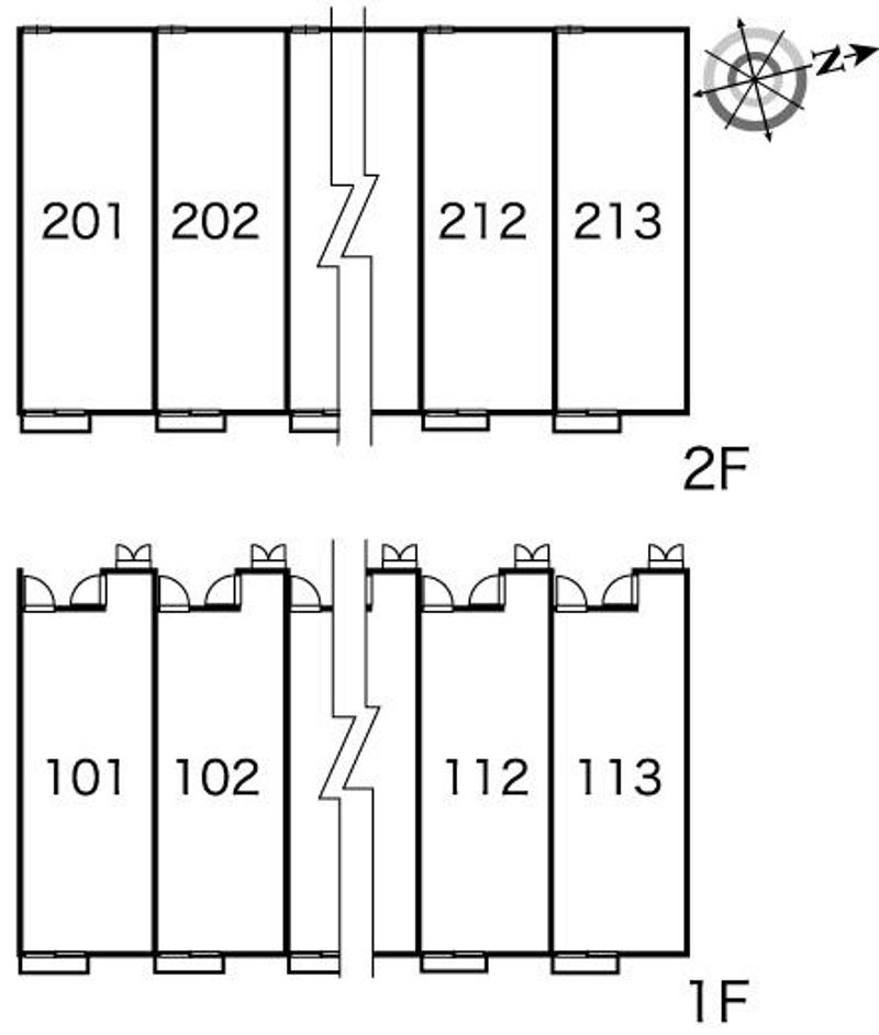レオパレスウェルズ 間取配置図