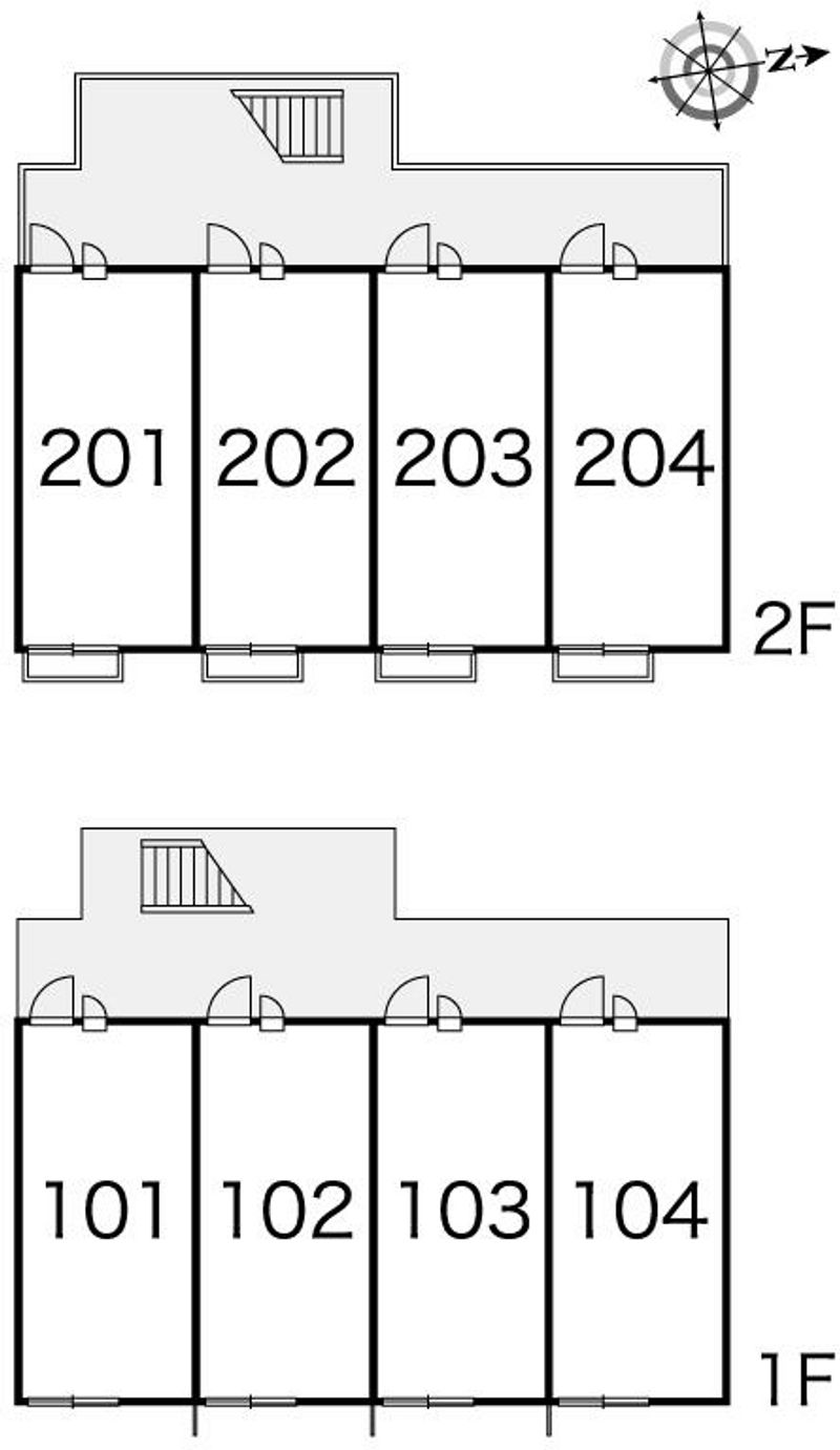 レオパレスアヴァンガルデ 間取配置図
