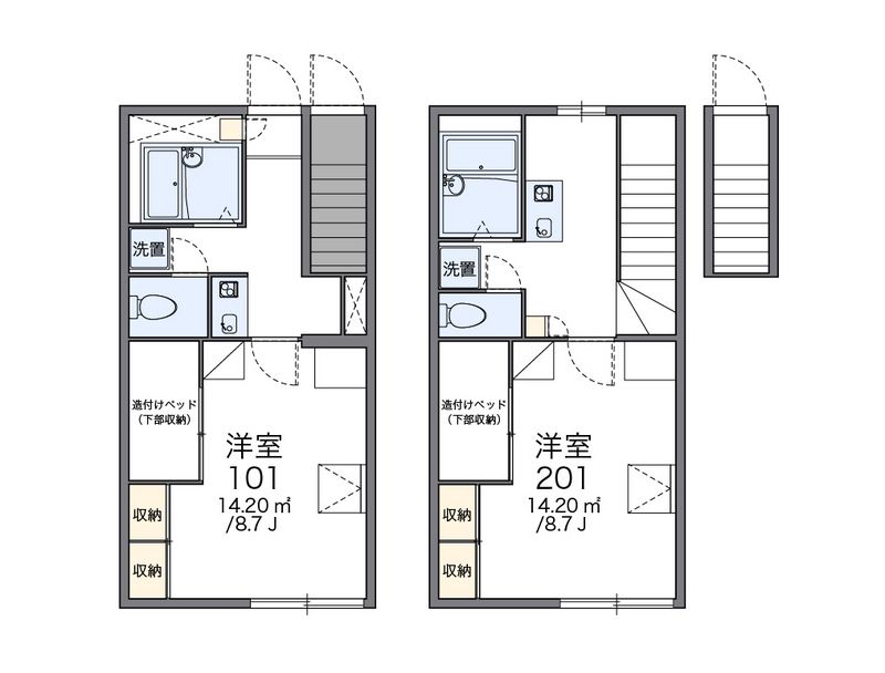 レオパレスエム　Ⅱ 間取図