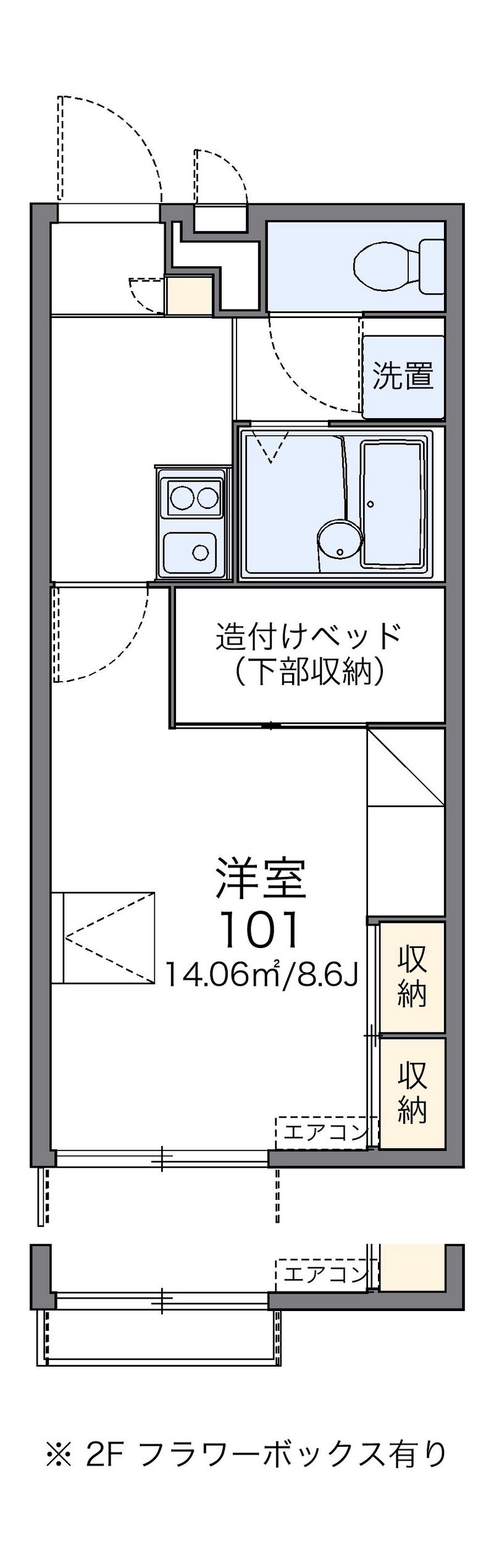 レオパレスマメーズ柴 間取図