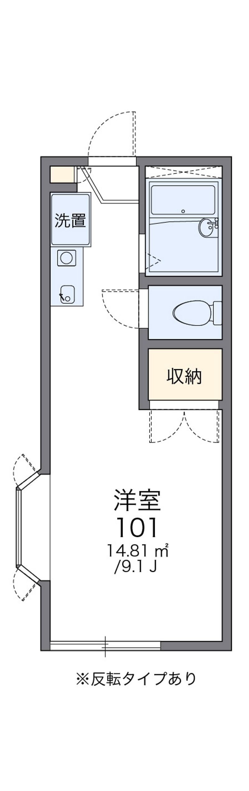 レオパレスブリエ 間取図