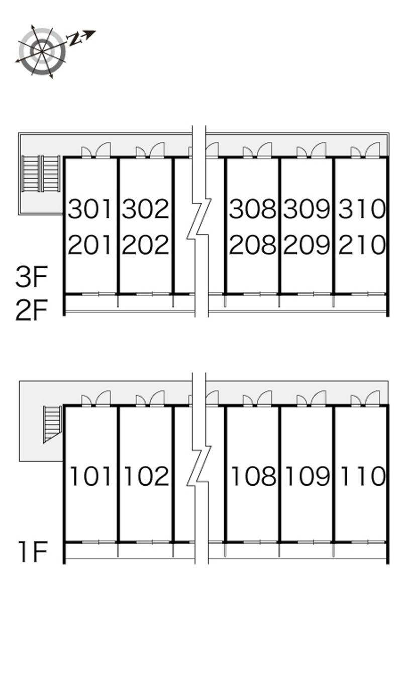レオパレスＴＡＫＡ 間取り配置図
