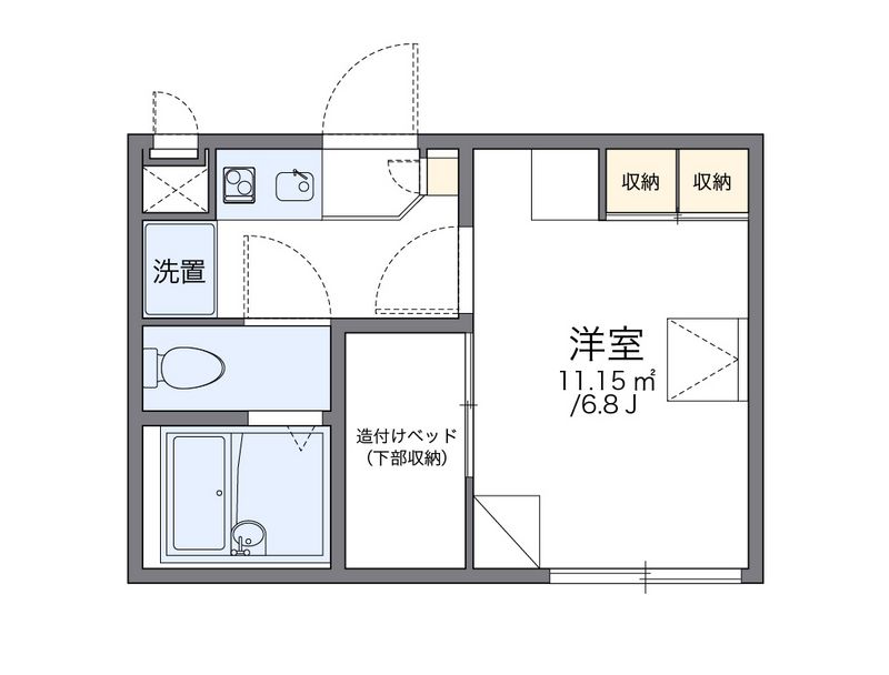 レオパレスエザーンス 間取図