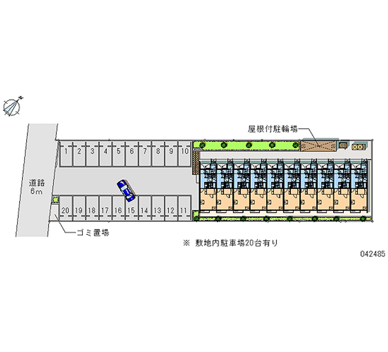 42485 bãi đậu xe hàng tháng