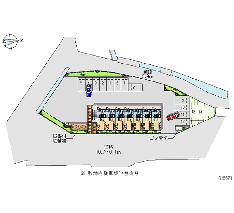 レオパレスＳＡＫＡＴＡ 月極駐車場