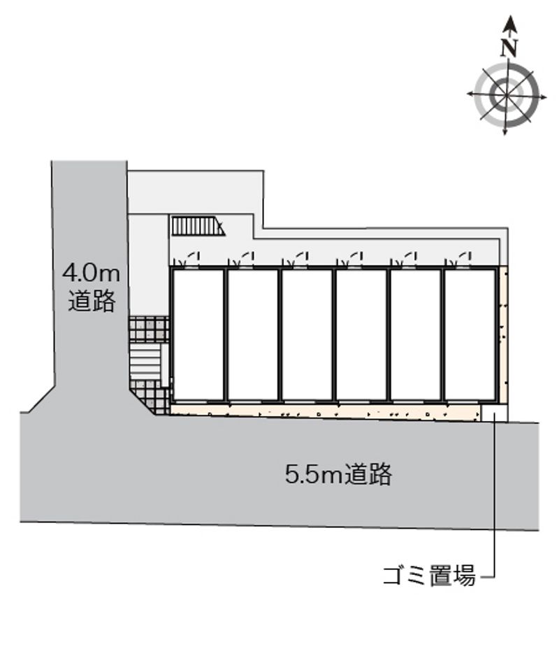 クレイノＭＵＳＡＳＨＩ壱号館 配置図