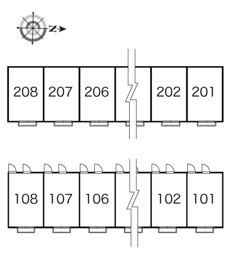 レオパレスサンロード 間取配置図
