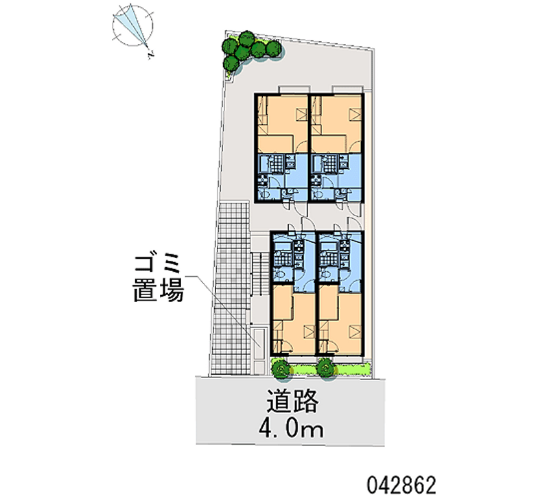 レオパレスボレロ 区画図