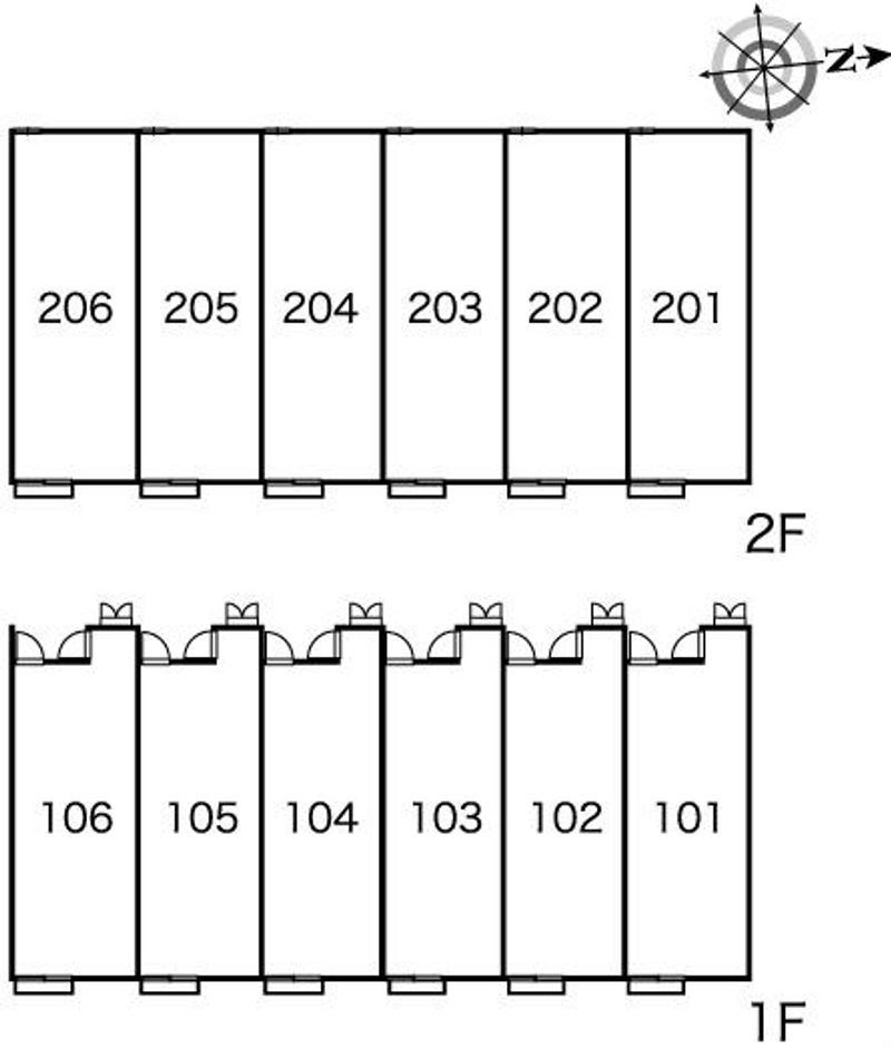 レオパレスフォンテーン 間取り配置図
