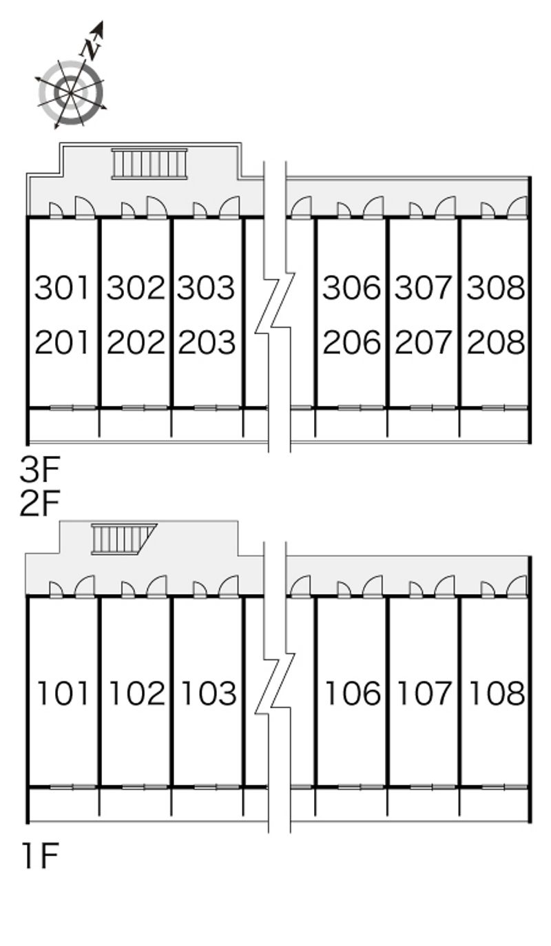レオパレスニュー千葉ハイツ　Ｂ 間取配置図