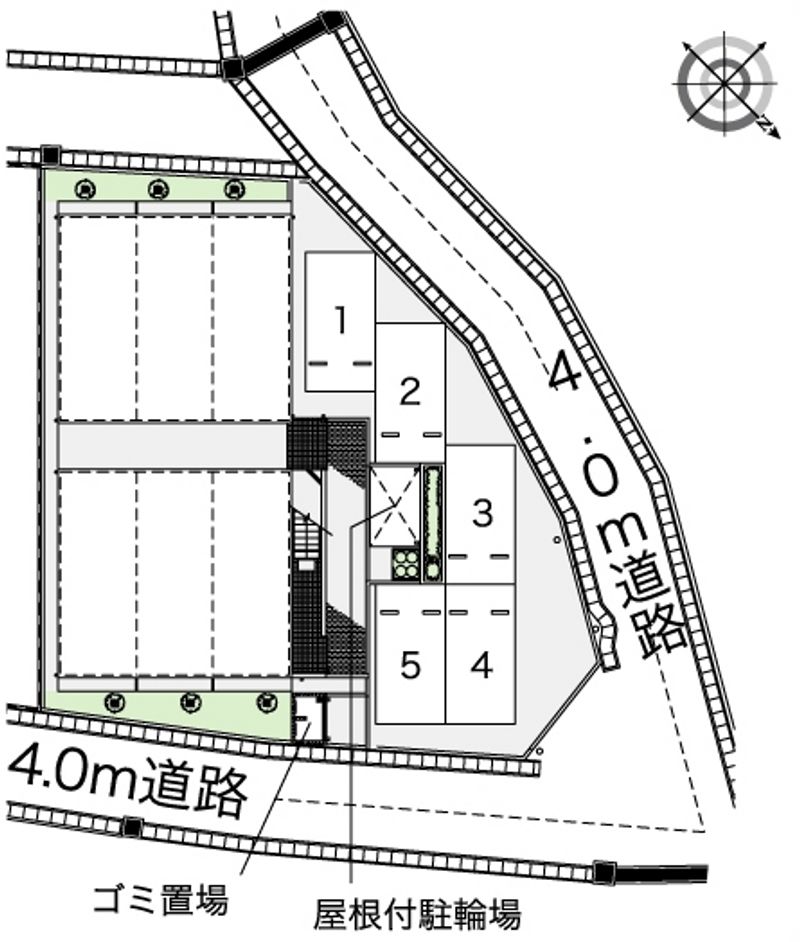 レオパレストロワイル片江 配置図