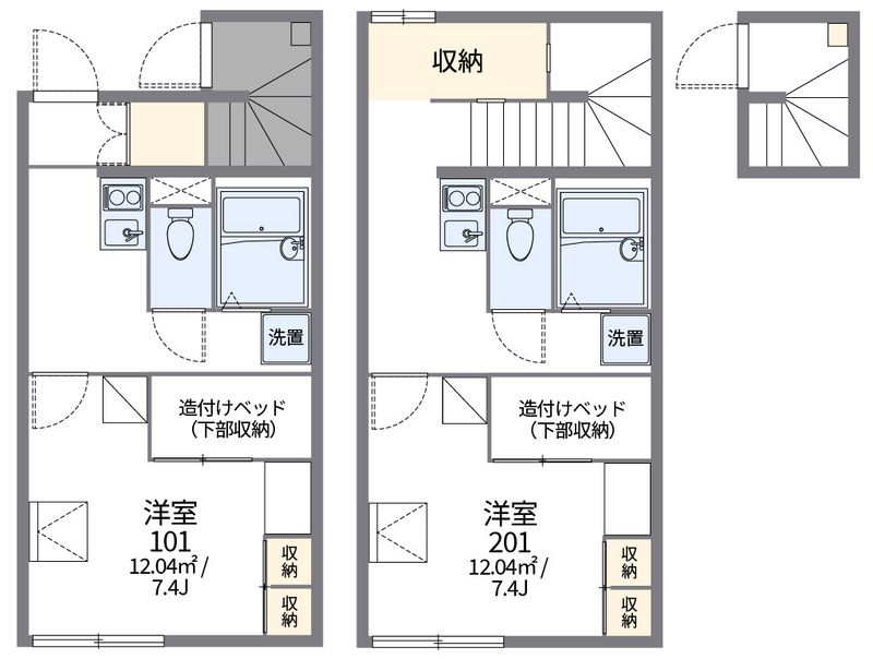 レオパレス山吹 間取図