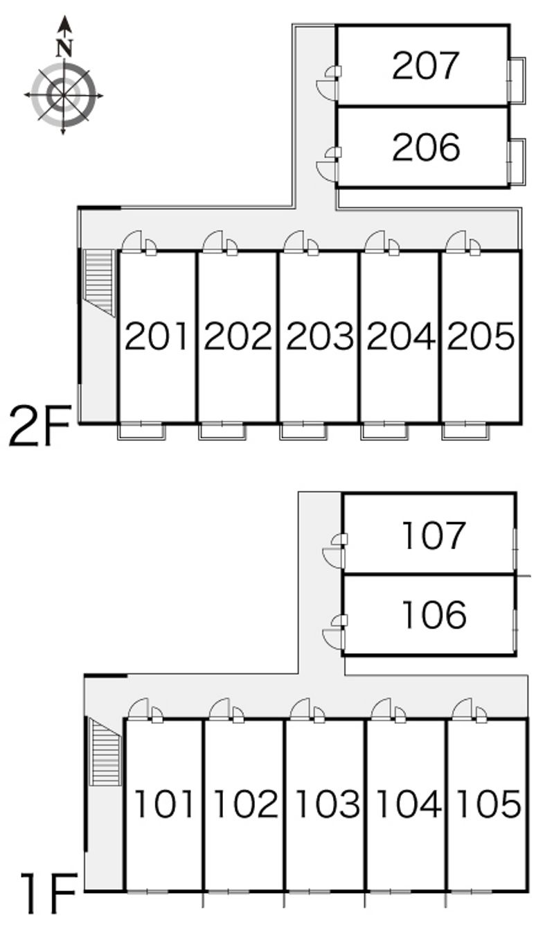 レオパレスプロシード 間取配置図