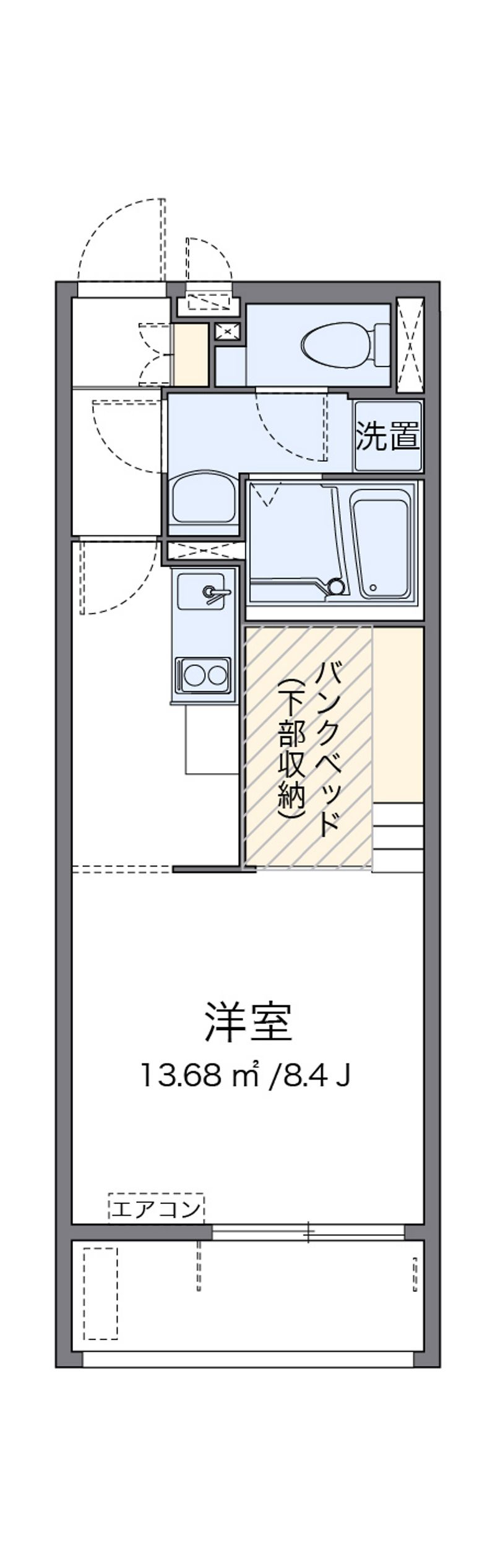 ミランダ二反田 間取図