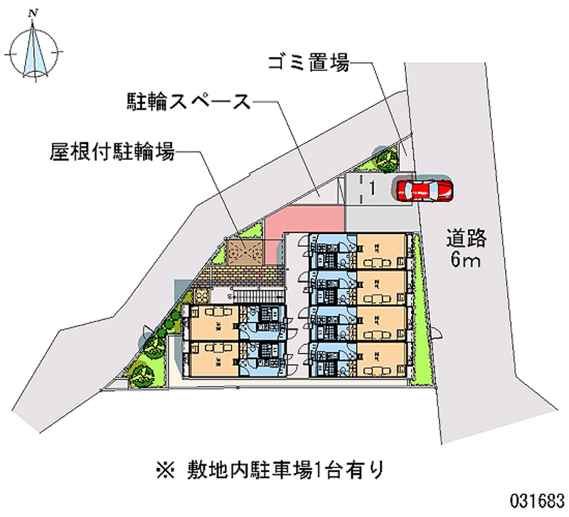 レオパレス寺方 区画図