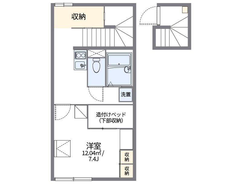 レオパレストゥエンティツゥ 間取図