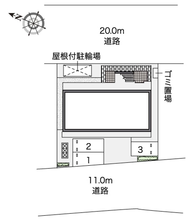 レオパレスサンヴィレッジ 配置図
