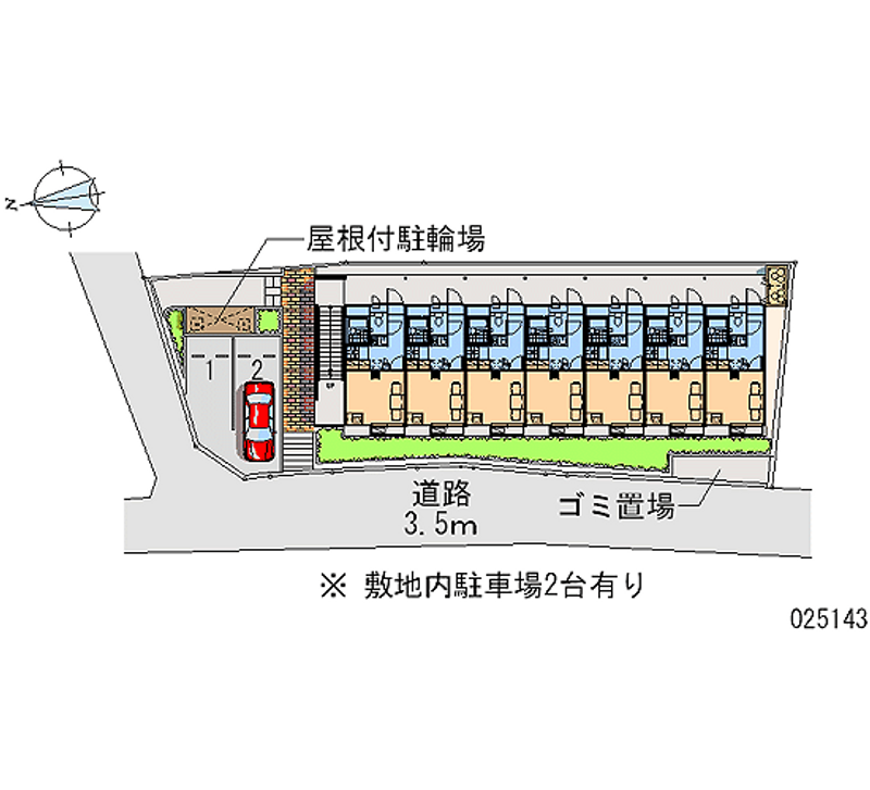 レオパレスヴェセル 区画図