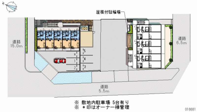 レオパレス渚 月極駐車場